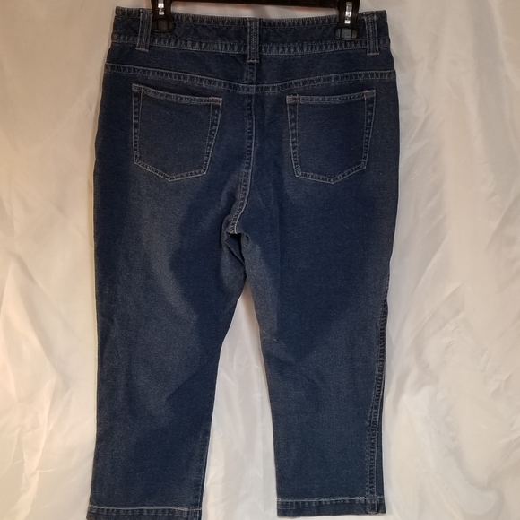 COLDWATER CREEK Denim Blue Jeans  Capri 10 Pants Womens - Picture 2 of 4